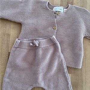 Zara Baby Knit Set in purple
